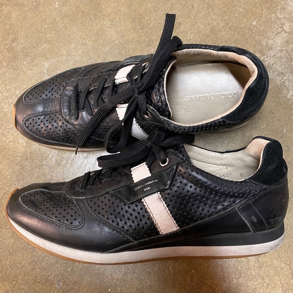 D&G leather sneakers